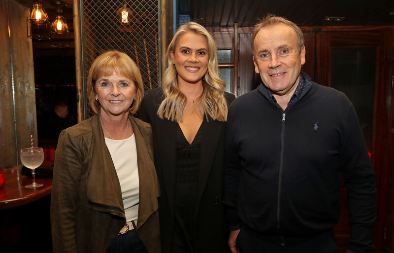  Eithne, Lucy and Mick Allen, Sarsfields Camogie, at the Reardens All-Stars. Picture: Jim Coughlan.