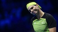 Rafael Nadal suffers group-stage exit as Carlos Alcaraz ends year at number 1