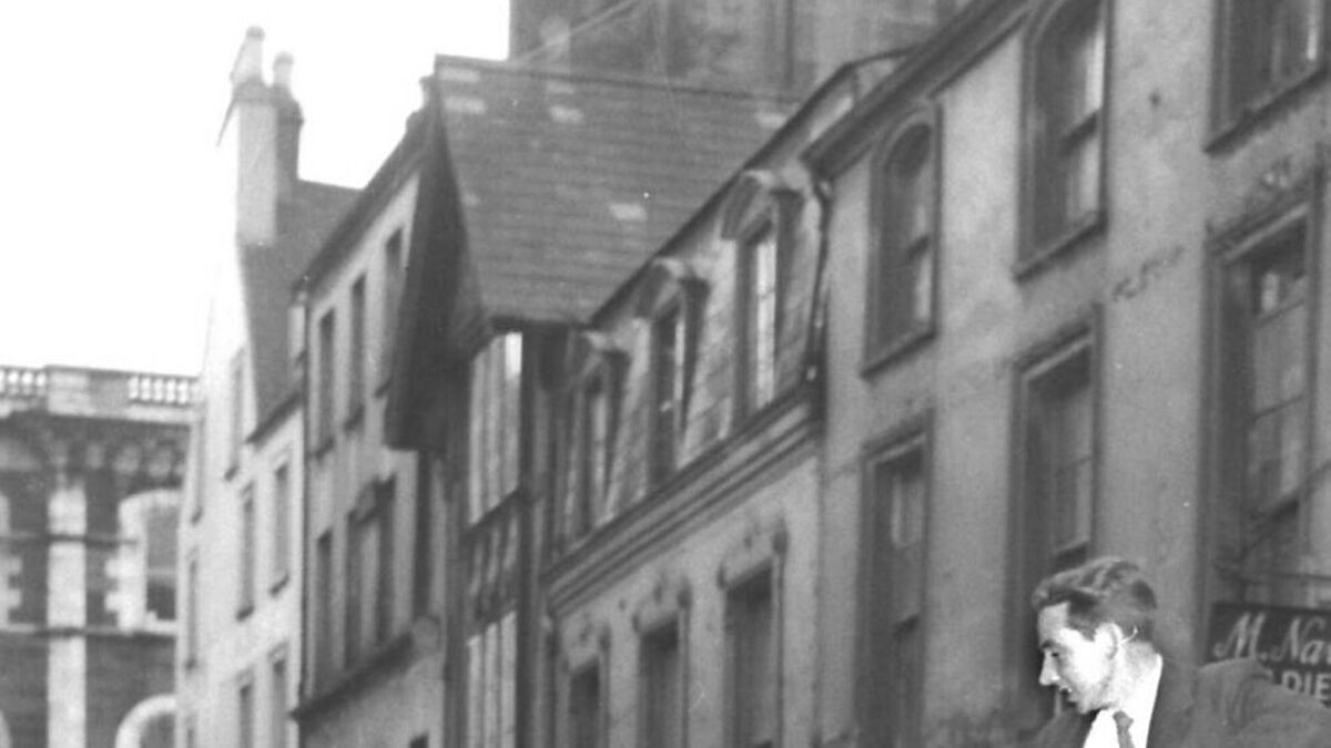 That’s my father, in a canoe in city in 1963