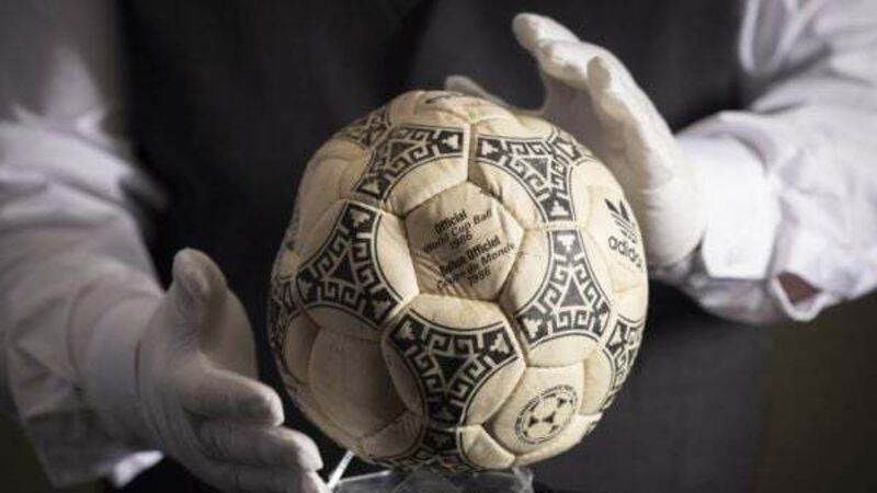 Diego Maradona’s 'Hand of God; ball sold at auction for £2m