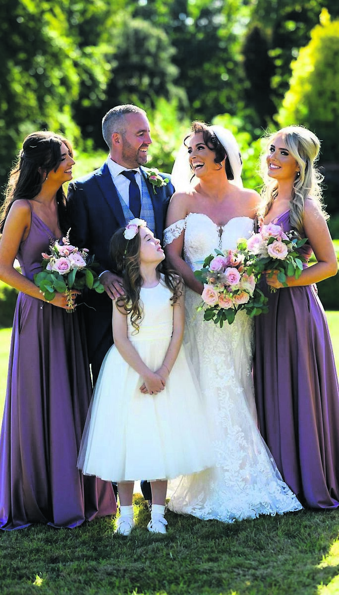OUR DAY IN THE SUN: Claire Thompson and Stephen Ring on their big day in August. They met at Society Nightclub in 2010 OUR DAY IN THE SUN: Claire Thompson and Stephen Ring on their big day in August. They met at Society Nightclub in 2010