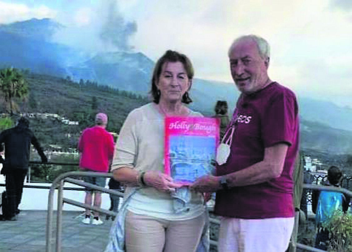 Paul and Collette Desmond, of Ballincollig, at the Cumbre Vieja Volcano in La Palma. Paul and Collette Desmond, of Ballincollig, at the Cumbre Vieja Volcano in La Palma.