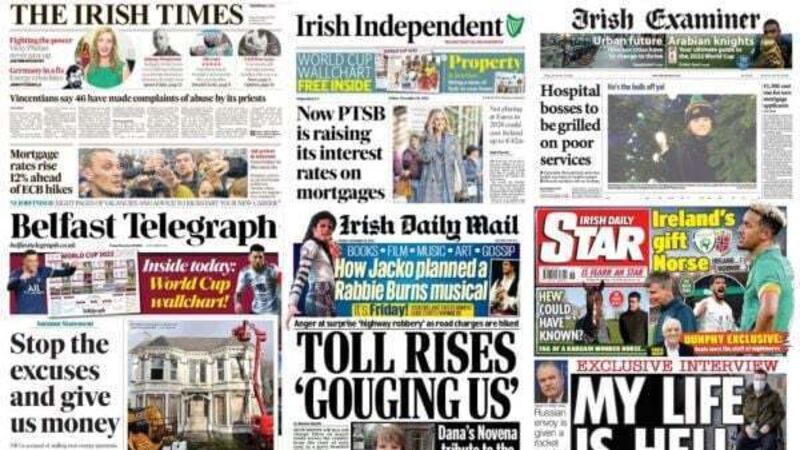 What the papers say: Friday's front pages