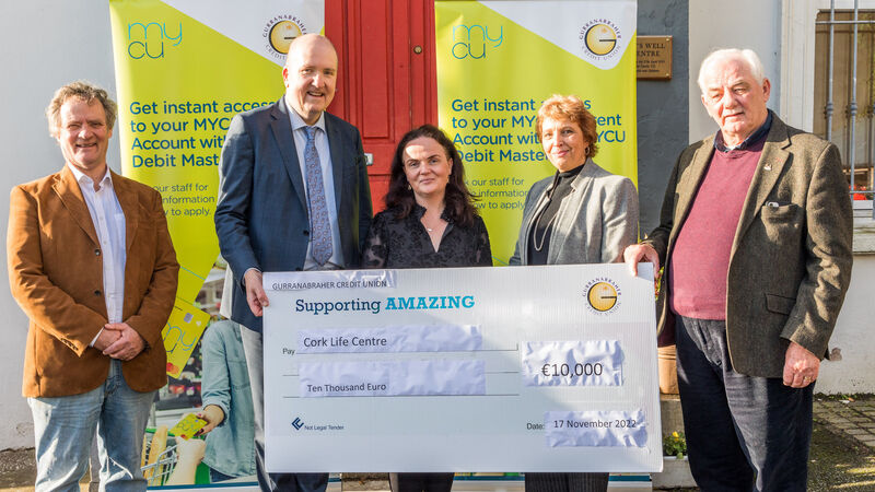 Gurranabraher Credit Union donates €10k to Life Centre
