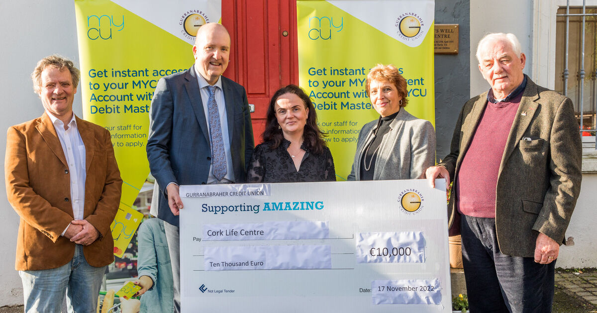 Gurranabraher Credit Union donates €10k to Life Centre - Vimarsana News