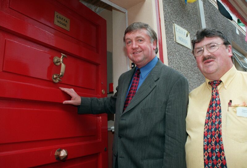 Pictured in 1998 at COFFA House, Church St, wasBernard Allen TD andVincent Nolan, chairman, COFFA House. Picture Denis Minihane. Pictured in 1998 at COFFA House, Church St, wasBernard Allen TD andVincent Nolan, chairman, COFFA House. Picture Denis Minihane.
