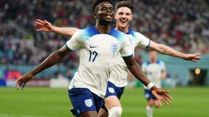 Bukayo Saka bags a brace as England start World Cup with rout of Iran