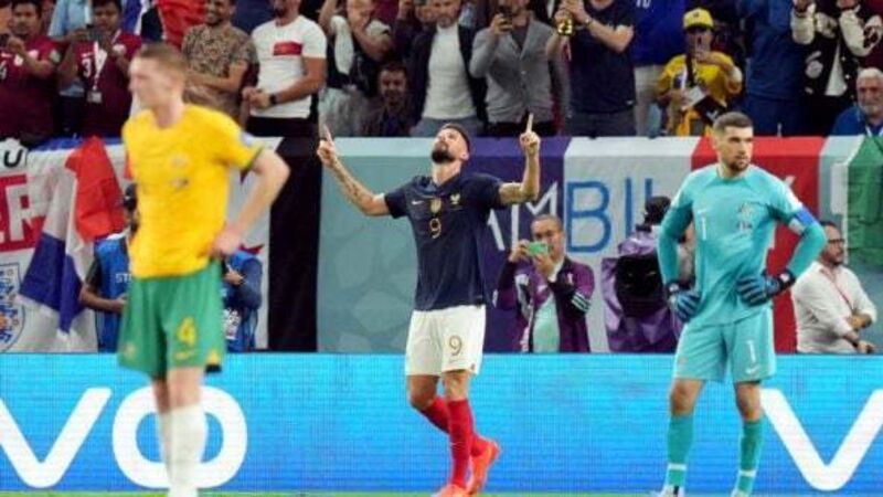 Olivier Giroud equals Thierry Henry record as France power past Australia