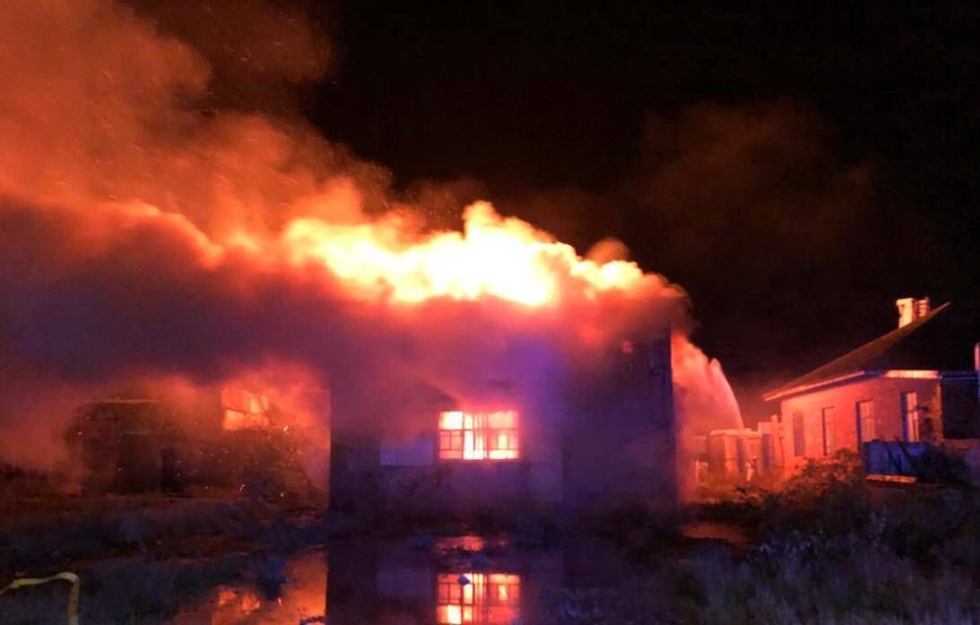 Emergency services were alerted to a fire at the former R&H Hall office building at 2.17am this morning. Pic: Cork City Fire Brigade Emergency services were alerted to a fire at the former R&H Hall office building at 2.17am this morning. Pic: Cork City Fire Brigade