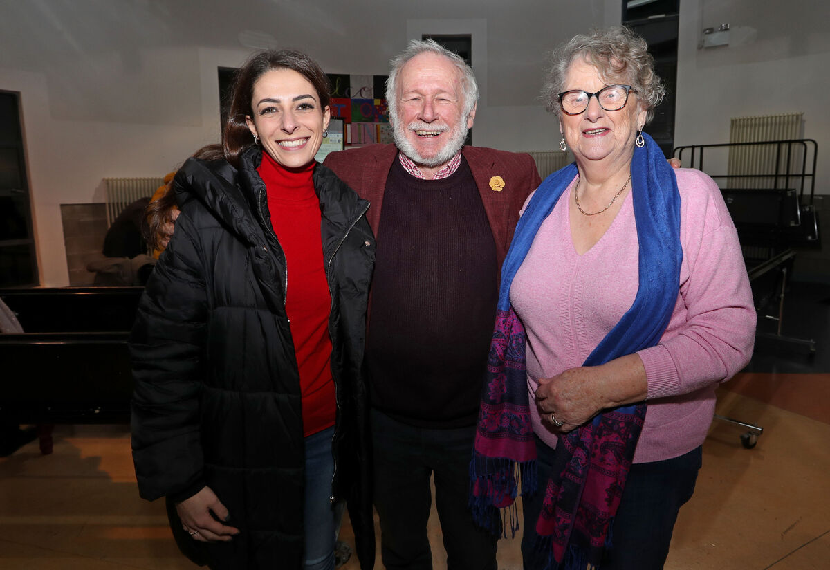  Fabiana Di Marco, Italian teacher Dante Italian Society, with Pat Sheehan and Anne Brownen. Picture: Jim Coughlan.
