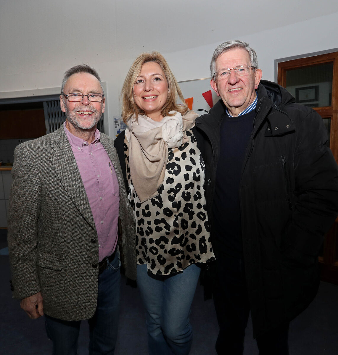  Eric O'Brien, Dante Italian Society, Marcella Natale, Italian teacher and Joe Carroll, Italian student. Picture: Jim Coughlan.