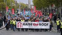 Protest calling for action on housing crisis held in Dublin