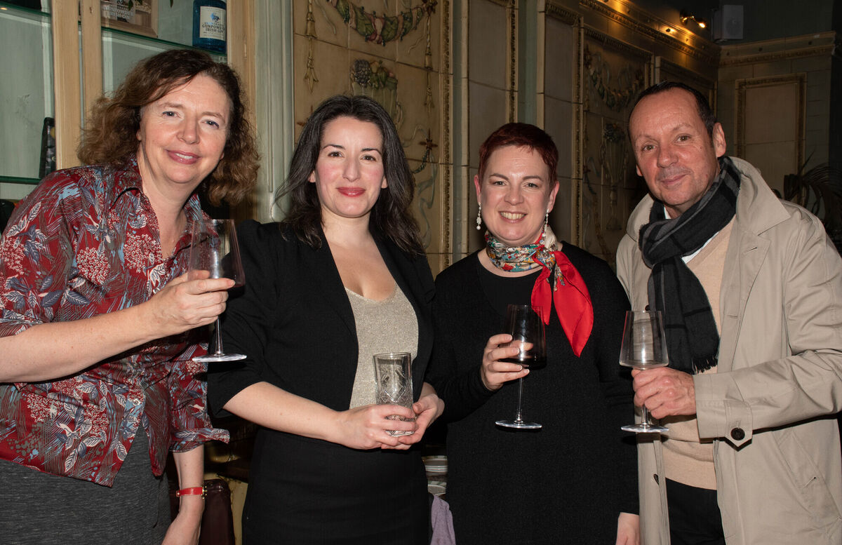 Pictured at the recent Alliance Francais 75th anniversary reception in the Imperial Hotel in Cork were Mary Haslam, Vice President AIPLF; Valerie David McGonnell, President Alliance Francais; Emmanuelle Schon Quinlivan, UCC and Philippe Grosbois, Board of Directors AFC. Picture: Howard Crowdy
