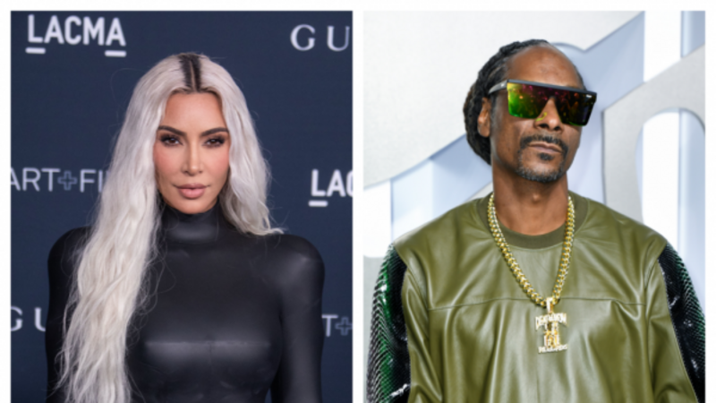 Kim Kardashian teams up with Snoop Dogg for new holiday fashion campaign Kim Kardashian teams up with Snoop Dogg for new holiday fashion campaign
