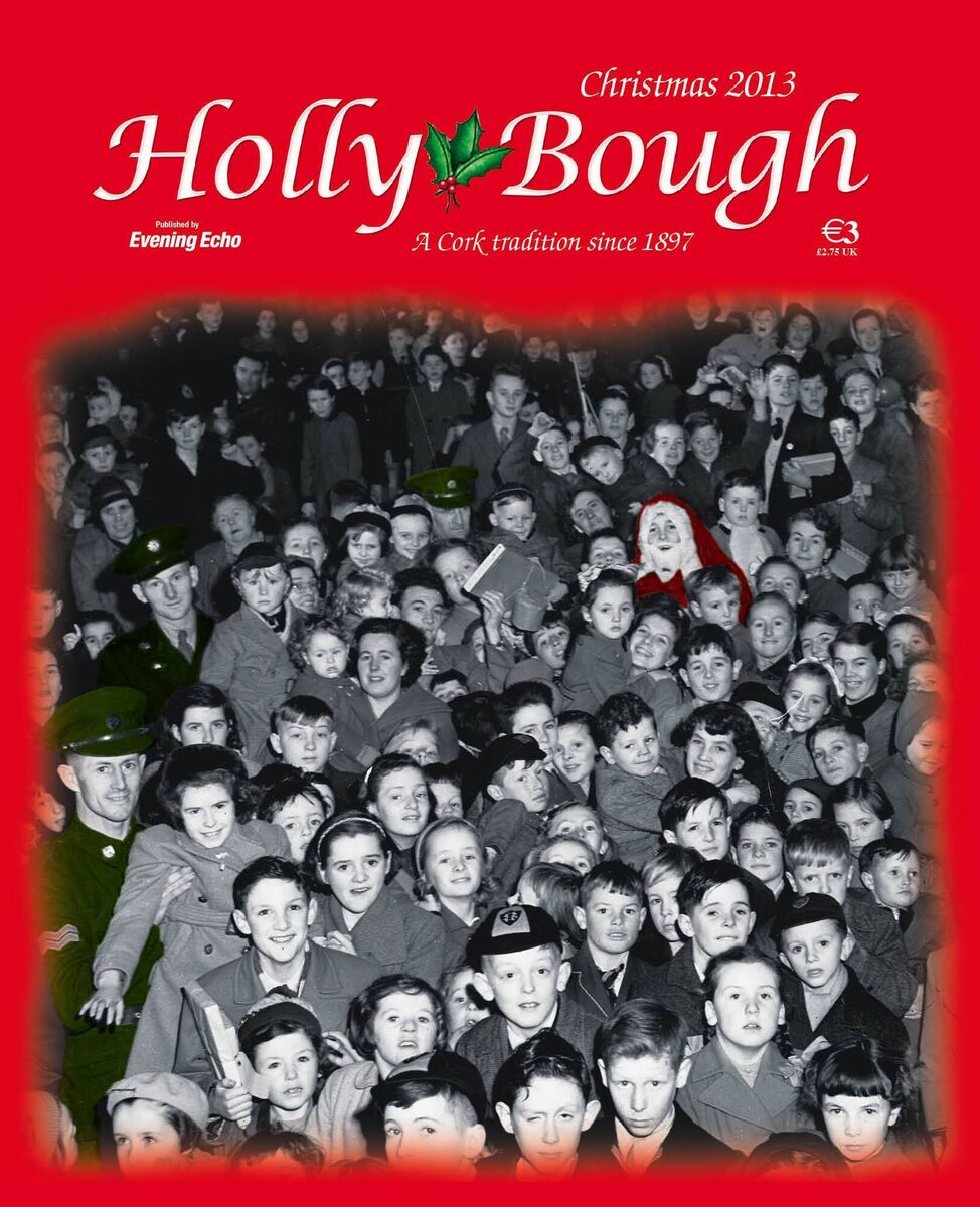 SEA OF FACES: The 2013 Holly Bough cover of a photo from a festive party at Collins Barracks in 1955 SEA OF FACES: The 2013 Holly Bough cover of a photo from a festive party at Collins Barracks in 1955