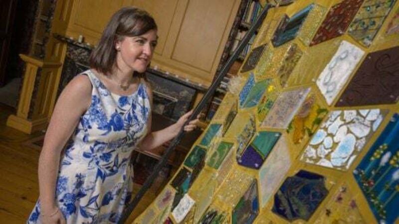Glass quilt created during lockdown goes on display at National Museum