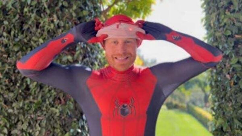 Prince Harry appears as Spider-Man in special message to bereaved children
