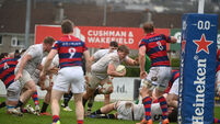 AIL: Cork Con lose to late Clontarf try in exciting finish at Temple Hill