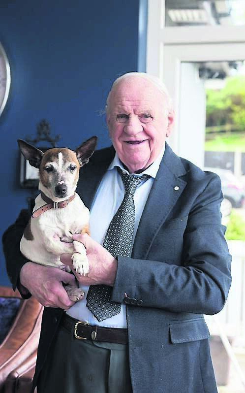 Sonny Maybury with his dog Pal, who sadly passed away recently
