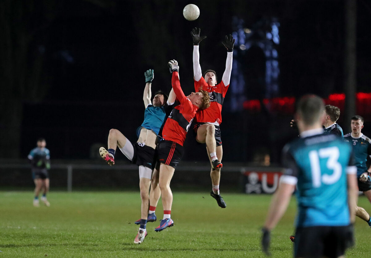 Robbie Mionihane and Darragh O'Mahony, UCC, Conor Casey, Maynooth. Robbie Mionihane and Darragh O'Mahony, UCC, Conor Casey, Maynooth.