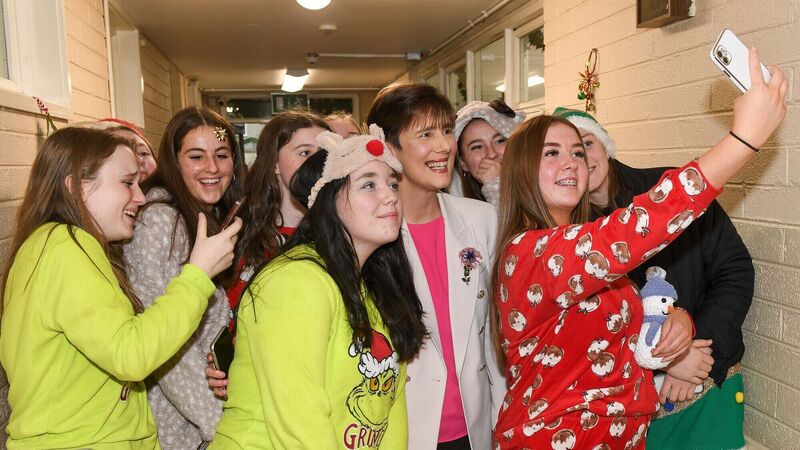 Pictures: It’s back to future for Minister as she visits St Aloysius School Pictures: It’s back to future for Minister as she visits St Aloysius School