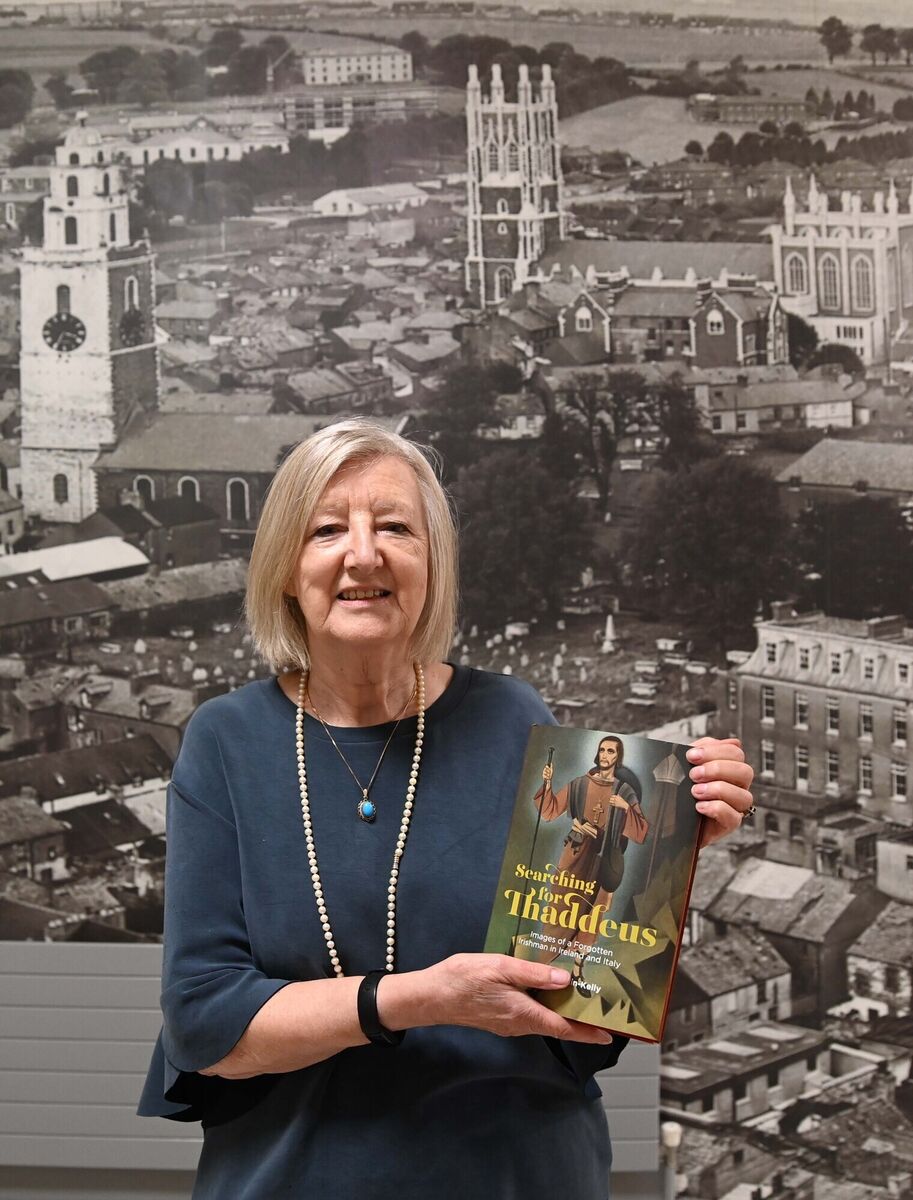Patricia Curtin-Kelly at the launch of her book, Searching for Thaddeus: Images Of A Forgotton Irishman In Ireland And Italy, at the Cathedral of St Mary &amp; St Anne visitor centre, Cork. Picture: Denis Minihane