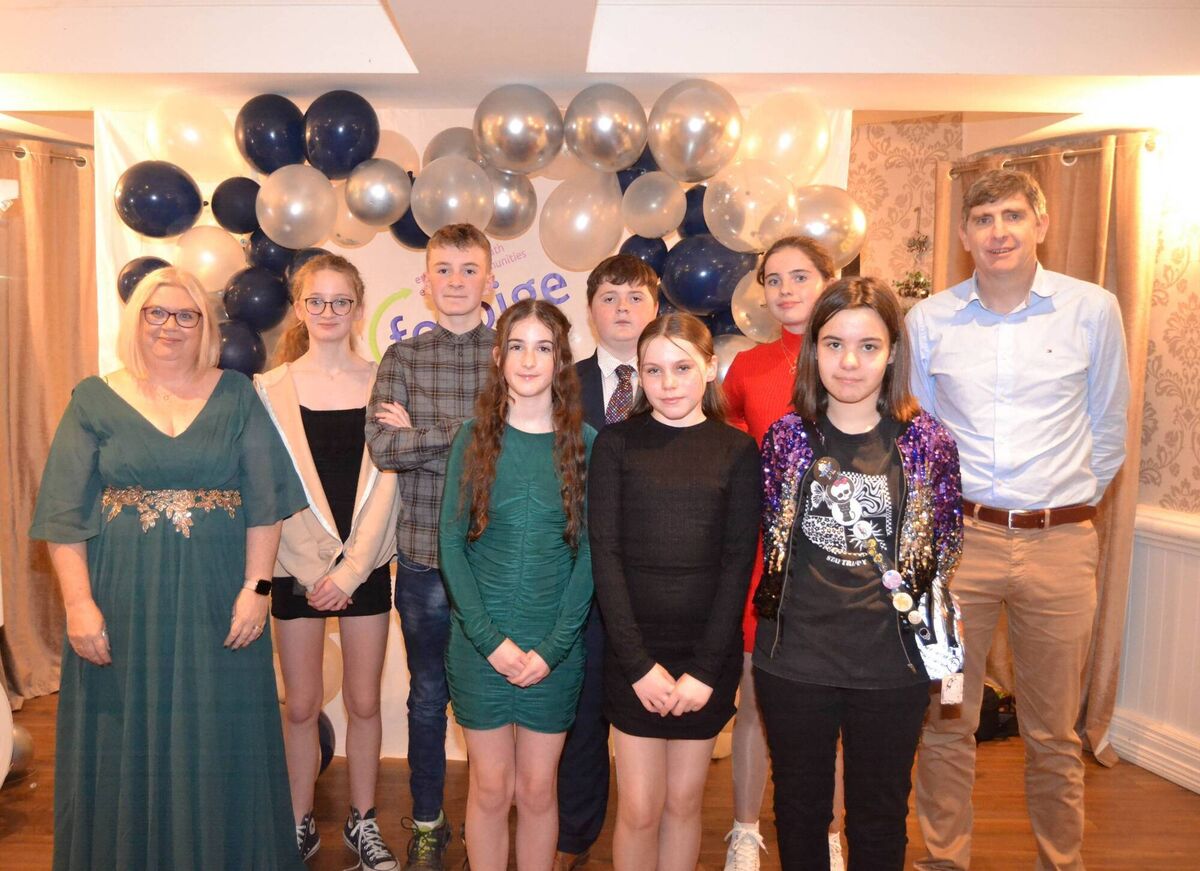 Shanagarry Foroige Club at the masquerade ball.