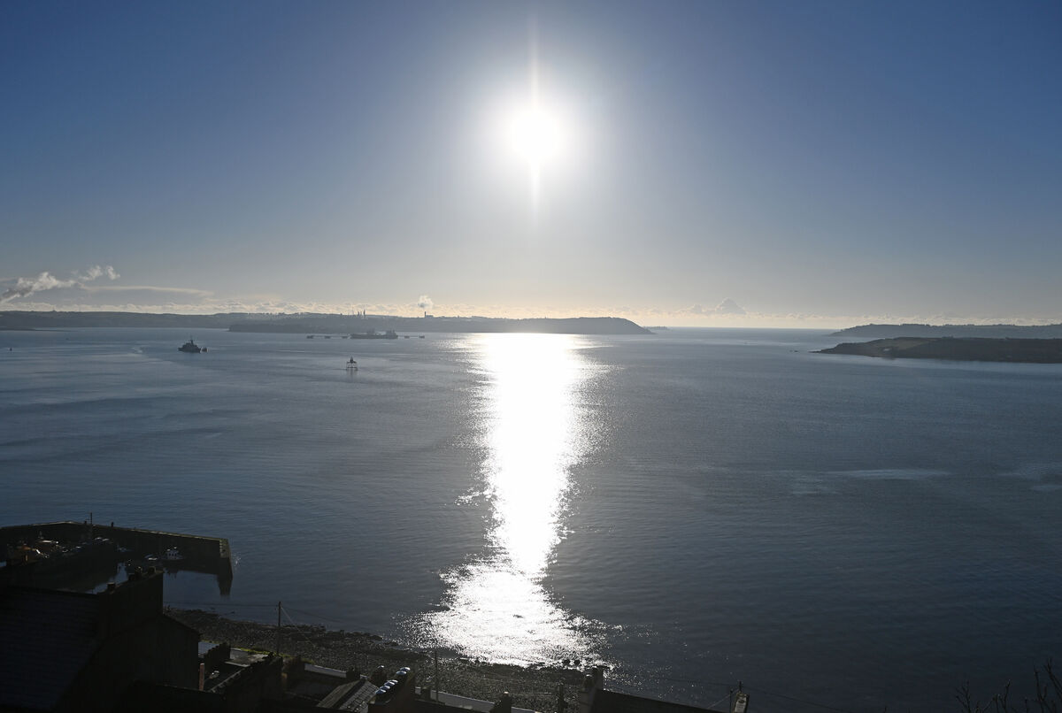 The scene in Cork harbour yesterday as relatives and members of the Irish Navy and ONE (the Organisation of National Ex-Service Personnel) on board the LÉ William Butler Yeats travelled to Dognose Buoy, the site of the Cork Harbour Tragedy which occurred on the evening of December 12, 1942. Picture: Eddie O'Hare The scene in Cork harbour yesterday as relatives and members of the Irish Navy and ONE (the Organisation of National Ex-Service Personnel) on board the LÉ William Butler Yeats travelled to Dognose Buoy, the site of the Cork Harbour Tragedy which occurred on the evening of December 12, 1942. Picture: Eddie O'Hare