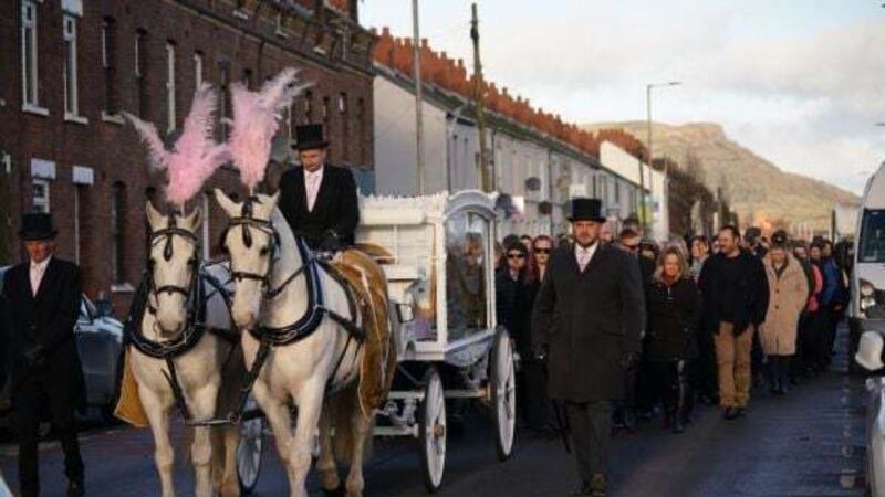 Balloons and rainbows at funeral for Belfast girl who died after contracting Strep A Balloons and rainbows at funeral for Belfast girl who died after contracting Strep A