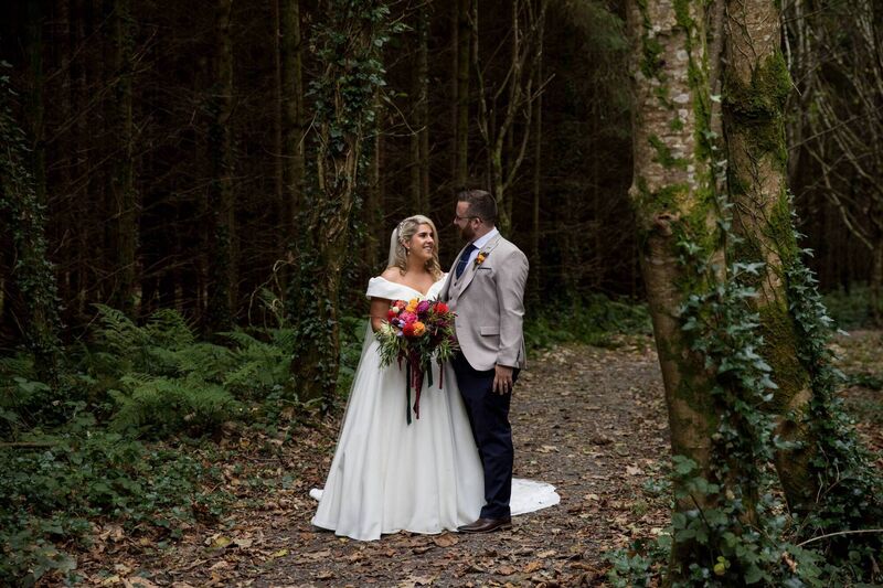 MR AND MRS: Patrician Hourihan and Jonathan Woodward, newlyweds hand in hand on their wedding day. Pictures: Laura and Benny Photography MR AND MRS: Patrician Hourihan and Jonathan Woodward, newlyweds hand in hand on their wedding day. Pictures: Laura and Benny Photography