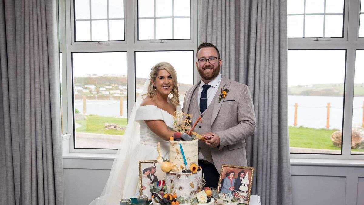 Wedding of the Week Cork couple who met online were married by the sea...