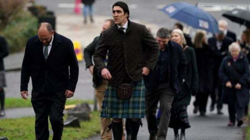 Mourners gather for Doddie Weir memorial service in Melrose Mourners gather for Doddie Weir memorial service in Melrose