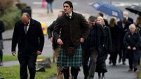 Mourners gather for Doddie Weir memorial service in Melrose