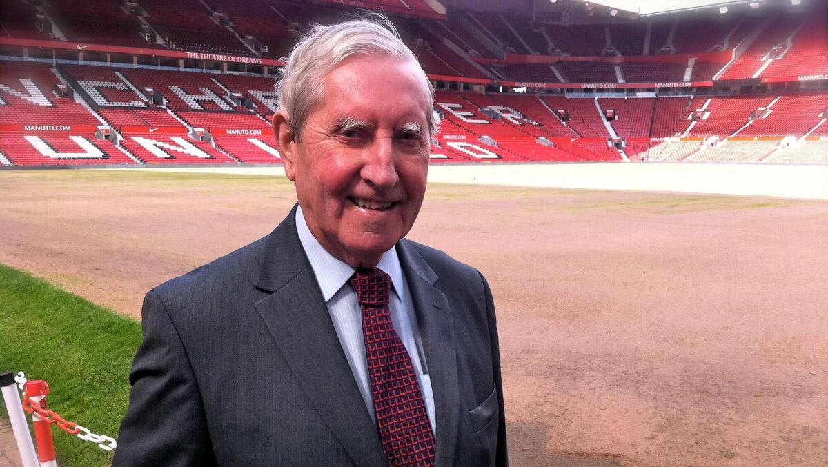 Frank O'Farrell returning to Old Trafford for the first time since his sacking in December 1972.