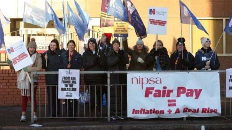Nurses in Northern Ireland join second walkout in row over pay Nurses in Northern Ireland join second walkout in row over pay