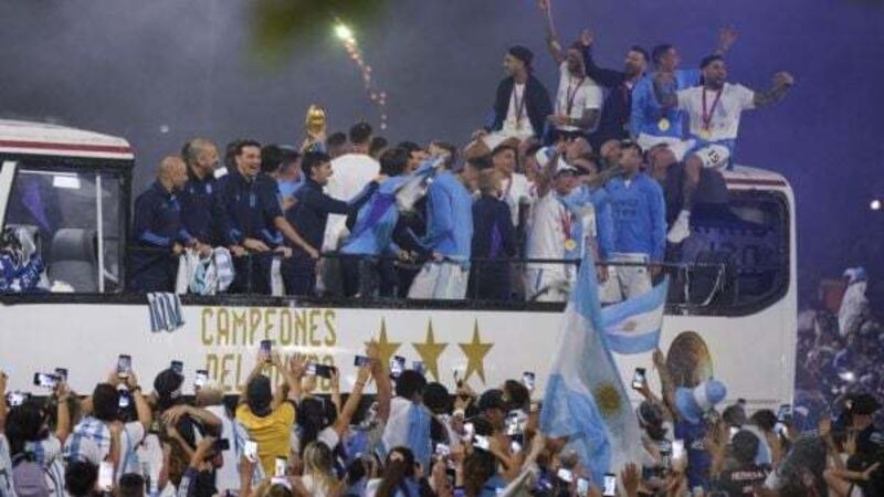 Fans line streets to greet world champions – Argentina’s homecoming in pictures Fans line streets to greet world champions – Argentina’s homecoming in pictures