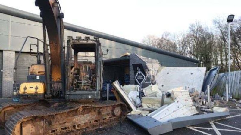 Stolen digger used to rip out ATM in Co Armagh theft Stolen digger used to rip out ATM in Co Armagh theft