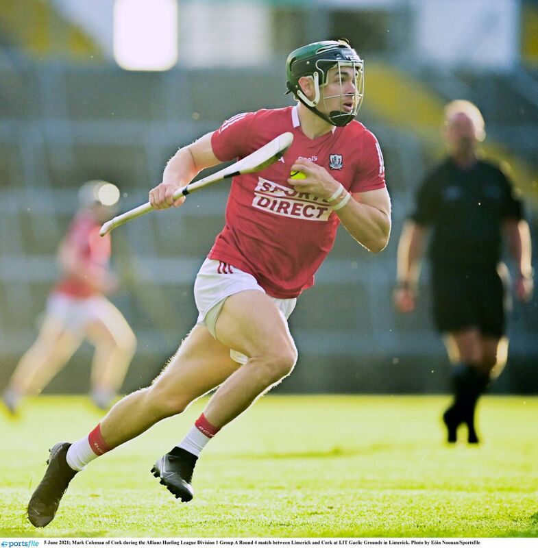 Mark Coleman of Cork during the Allianz HL Division 1 Group A game between Limerick and Cork at TUS Gaelic Grounds in 2021. Picture: Eóin Noonan/Sportsfile