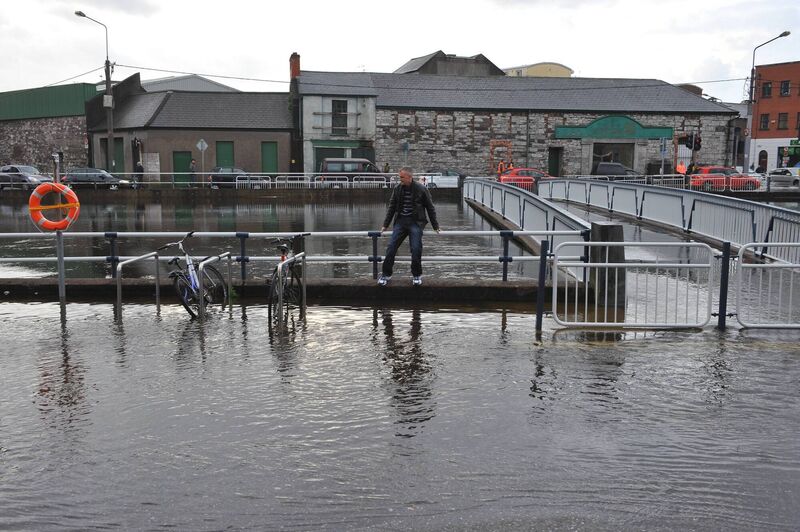 Flooding on Morrisons Island, Cork, 2014. Picture Dan Linehan