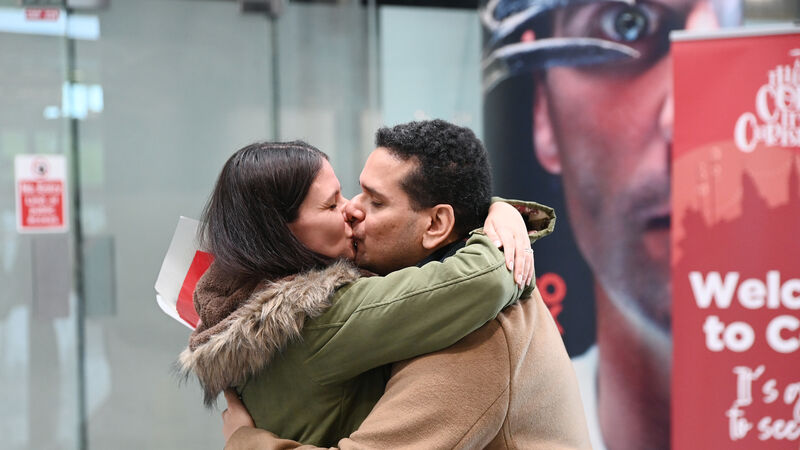 Pictures: Tears of joy as loved ones welcomed home at airport Pictures: Tears of joy as loved ones welcomed home at airport