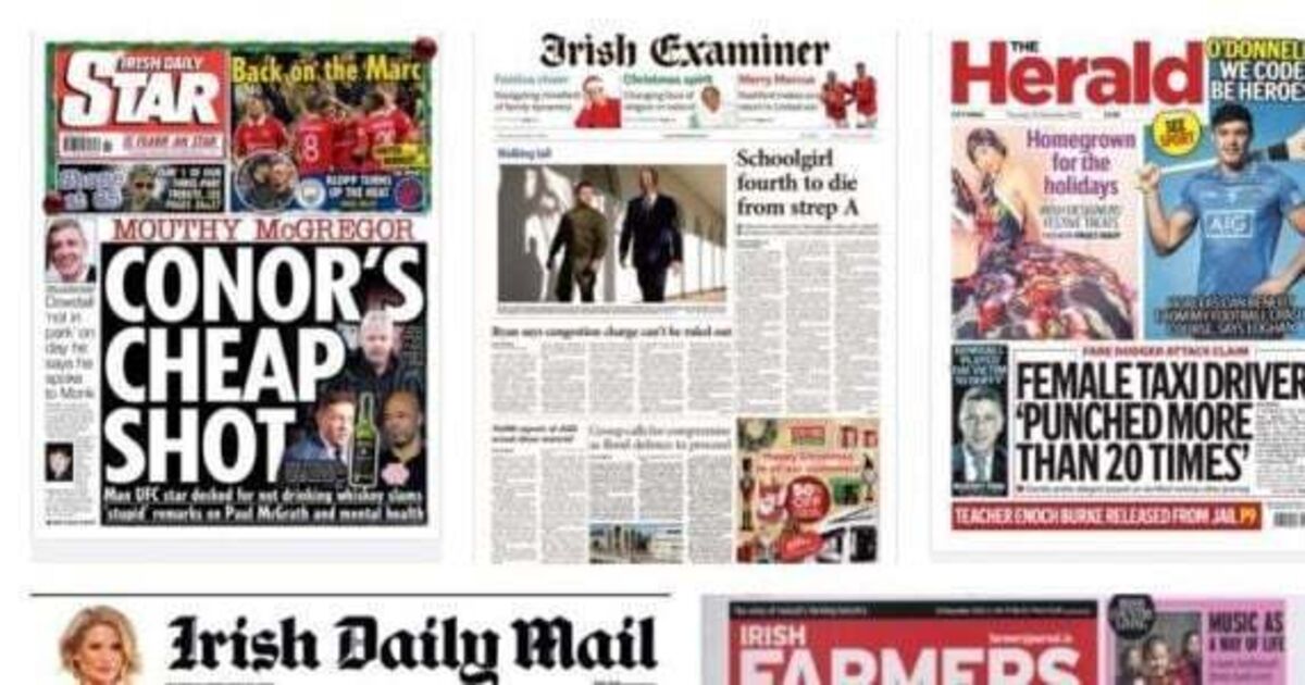What the papers say: Thursday's front pages - Vimarsana News