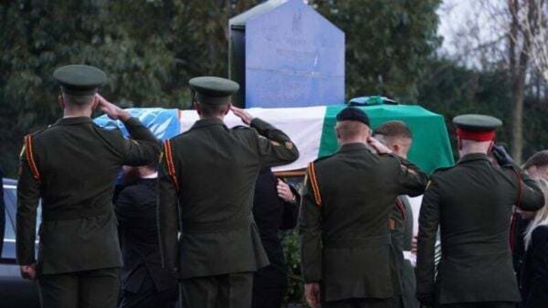 Private Seán Rooney a 'national hero', funeral hears
