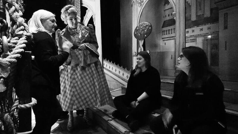 Bethany Cosgrove backstage. Bethany Cosgrove backstage.