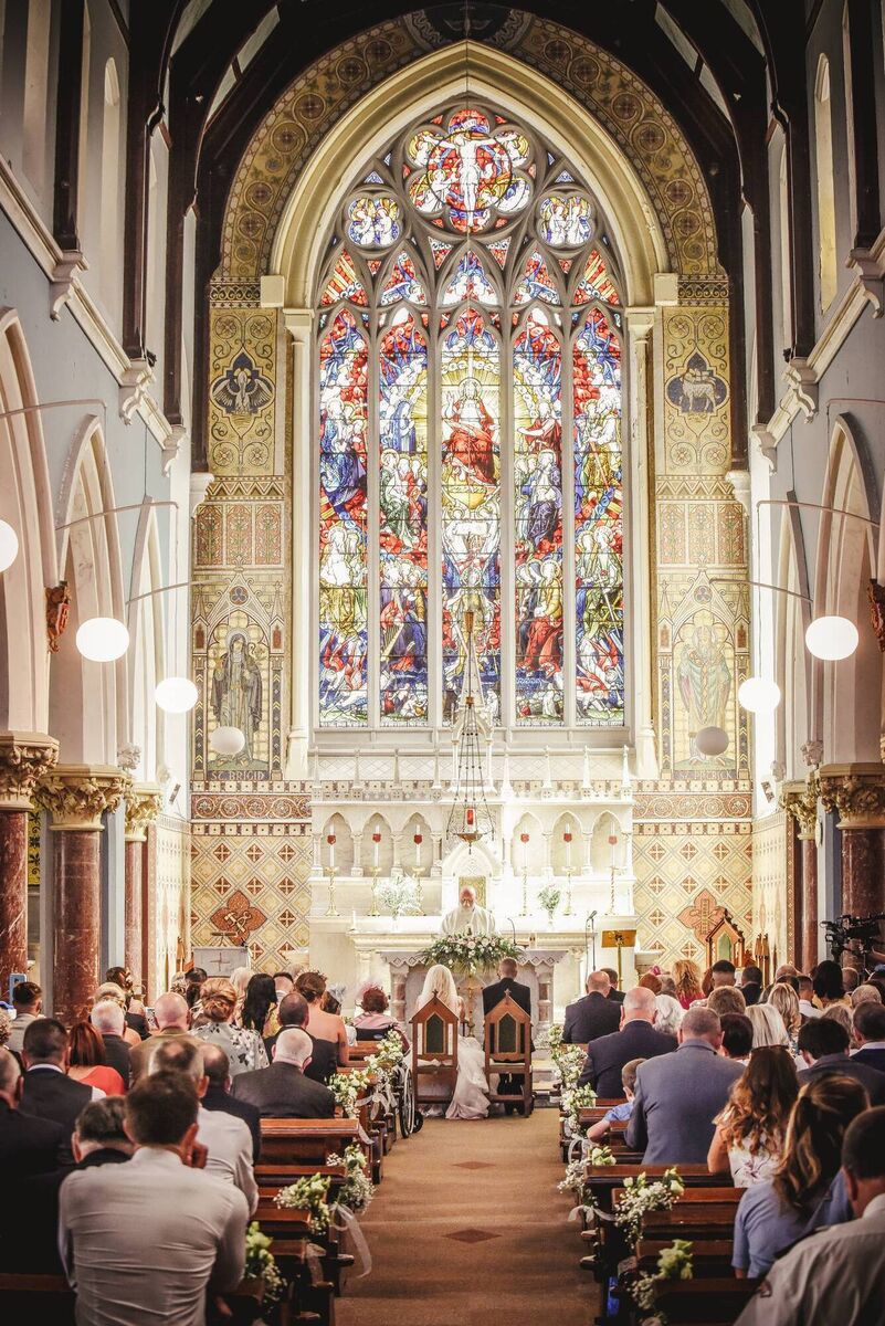 They were married at St Brigid's Church, Crosshaven followed by reception at Kinsale Hotel and Spa. They were married at St Brigid's Church, Crosshaven followed by reception at Kinsale Hotel and Spa.