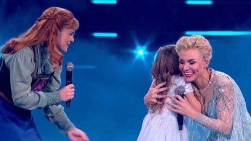 Ukrainian girl who went viral for singing Let It Go surprised by Frozen cast
