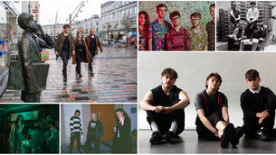 <p>Some of a new and emerging generation of Leeside bands. Clockwise from top left: Pretty Happy, God Alone, Cardinals, The Drive, The Love Buzz, Mossy.</p>
