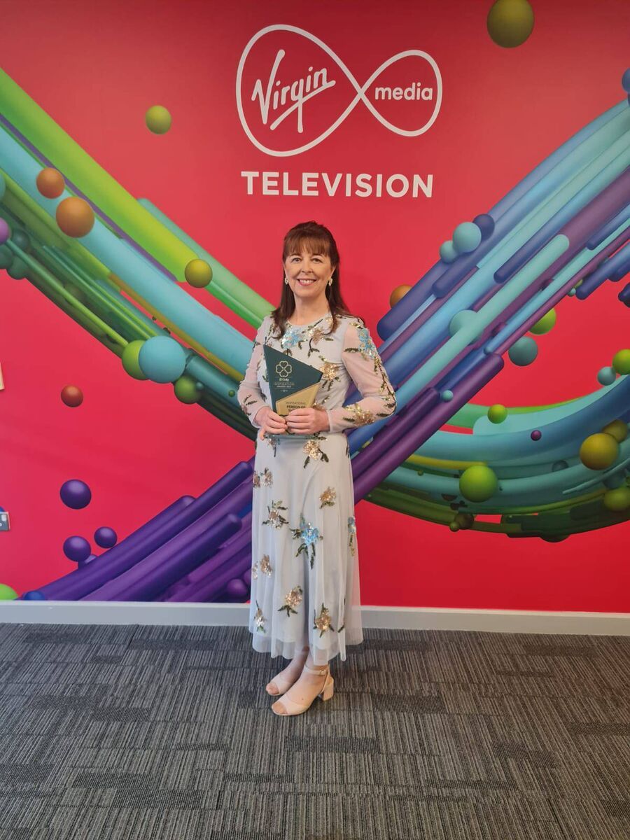 Lisheens House founder Noreen Murphy who was selected as the national winner of the Gala / Virgin Media Inspirational Person of the year 2022.