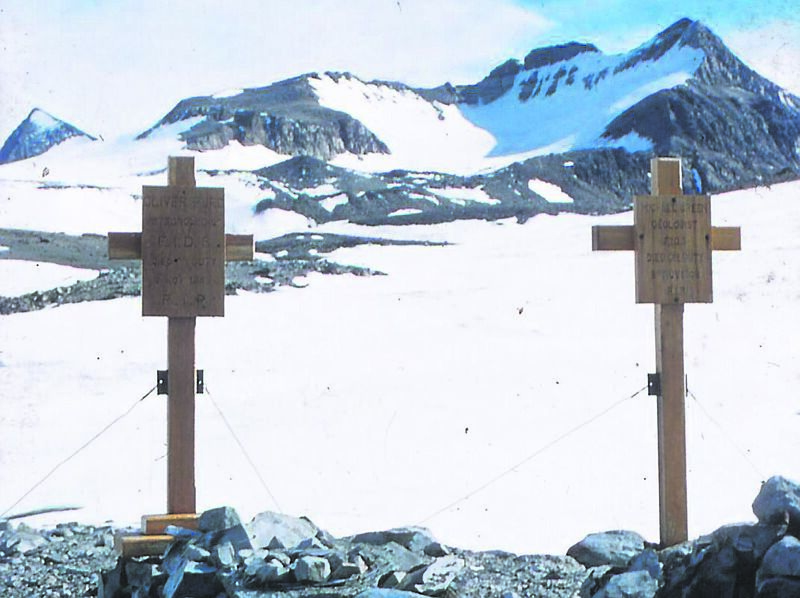Two of the FIDS team died during the expedition and were buried in Antarctica.