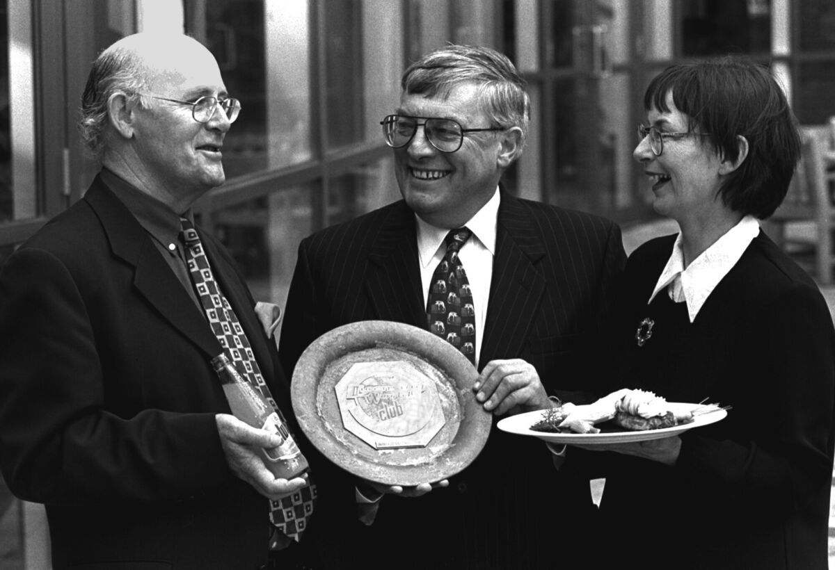 Pictured in 1998: John Blair and wife Anne after they were presented with a Club Orange Pub Lunch Award. Picture: Mark McCall. Pictured in 1998: John Blair and wife Anne after they were presented with a Club Orange Pub Lunch Award. Picture: Mark McCall.