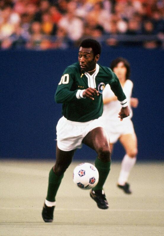 Pele with New York Cosmos. Picture: INPHO/Allsport Pele with New York Cosmos. Picture: INPHO/Allsport